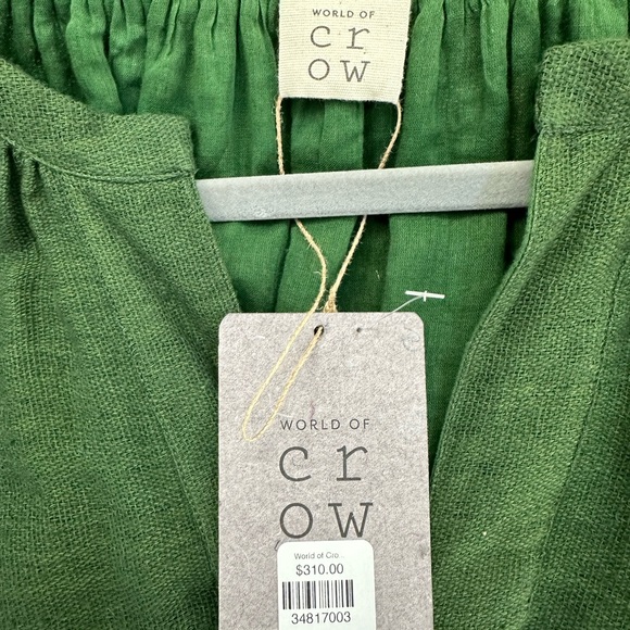 NWT World of Crow Tunic Dress Green and Grey - Picture 6 of 10